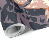 Papier Cadeau Grand Canyon Western Graphic Art American (Coin rond)