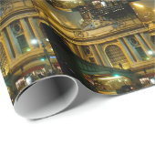 Papier cadeau Grand Central Papier cadeau New York (Coin rond)