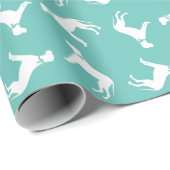 Papier Cadeau Grand Chien Danois Chien Chien Chien Chien Chien C (Coin rond)