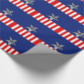 Papier Cadeau Grand Chrome comme l'étoile d'argent sur les coule (Coin)