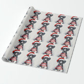 Papier Cadeau Grand Danois NOËL (Déroulé)