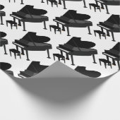 Papier Cadeau Grand dessin de piano (Coin)