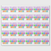 Papier Cadeau Grand-mère fière (Plat)