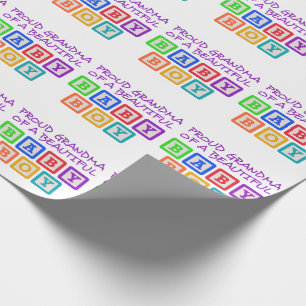 Papier Cadeau Grand-mère fière