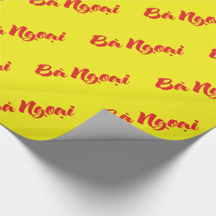 Papier Cadeau Grand-mère maternelle vietnamienne - Bà Ngoại
