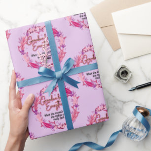 Papier Cadeau Grand-mère sait tout