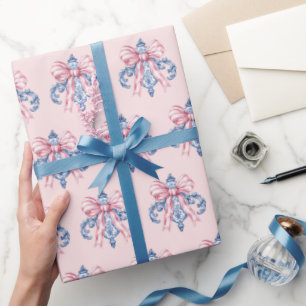 Papier Cadeau Grand-millénaire Damask Noël Orament