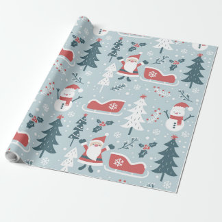 Papier Cadeau GRAND Motif du Père Noël