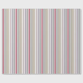 Papier Cadeau Grand motif horizontal beige et rouge Girly de (Plat)