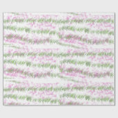 Papier Cadeau Grand papier vert de matte de conception (Plat)