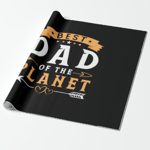 Papier Cadeau Grand-père Cadeau Meilleur Père De La Planète