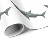 Papier Cadeau Grand requin blanc (Coin rond)
