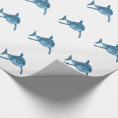 PAPIER CADEAU GRAND REQUIN BLANC (Coin)