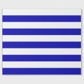 Papier Cadeau Grand Royal Bleu et Blanc (Plat)