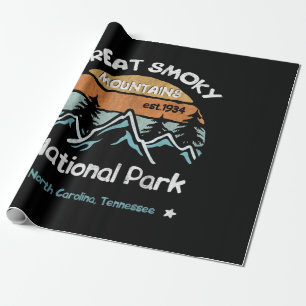 Papier Cadeau Grand Smoky Mountains Camping du parc national des