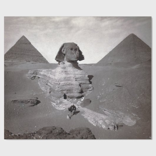 Papier Cadeau Grand Sphinx & Nécropole des pyramides de Gizeh Ég (Plat)