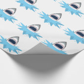 Papier Cadeau Grande bande dessinée de requin blanc (Coin)