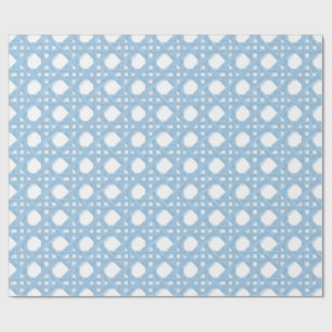 PAPIER CADEAU GRANDE CANNE SALLY EN A1C8E5 ET BLANC