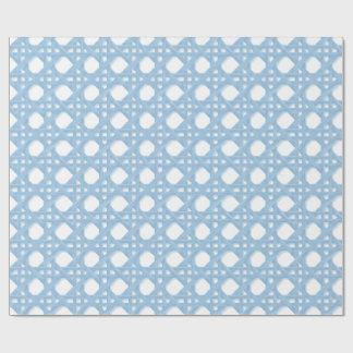 PAPIER CADEAU GRANDE CANNE SALLY EN A1C8E5 ET BLANC