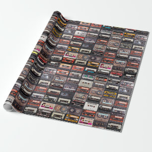 Papier Cadeau Grande collection de cassettes audio