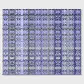 Papier Cadeau Grande copie principale grecque de marine (Plat)