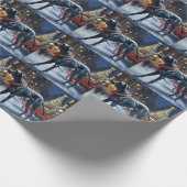 Papier Cadeau Grande Danse période de fêtes de Noël (Coin)