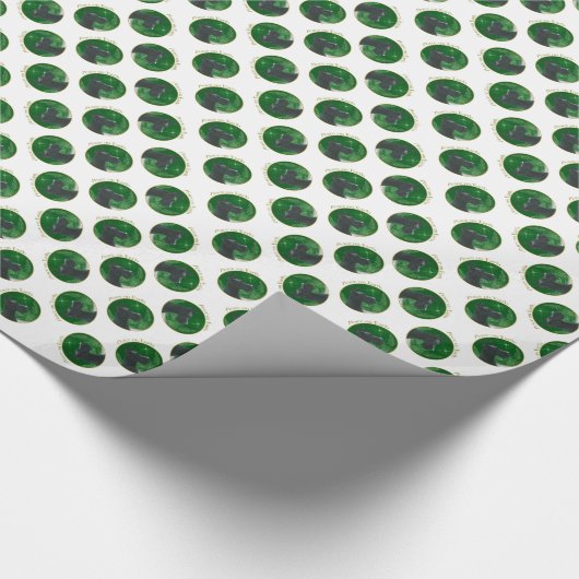 Papier Cadeau Grande Paix Danse (noire) (Coin)