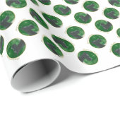 Papier Cadeau Grande Paix Danse (noire) (Coin rond)