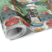 Papier Cadeau Grande pâtisserie de vacances Dane : Noël festif (Coin rond)