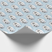 Papier Cadeau Grande peinture pyrénéenne - Art original du chien (Coin)