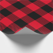 Papier Cadeau Grande plaque de buffle rouge et noir (Coin)