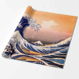 PAPIER CADEAU GRANDE VAGUE DE KANAGAWA