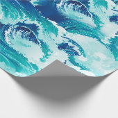 Papier Cadeau Grande vitesse des vagues de mer ou d'océan (Coin)