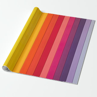 Papier Cadeau Grandes bandes arc-en-ciel géantes