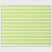 Papier Cadeau Grandes bandes de chaux vert (Plat)