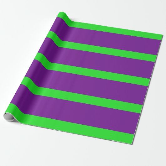 Papier Cadeau Grandes crayons vert et violet (Déroulé)