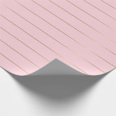 Papier Cadeau Grandes Pink Or Glamour Shiny Chic Design (Coin)