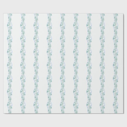 Papier Cadeau Grandmillenium Blue Bow Garland (Plat)