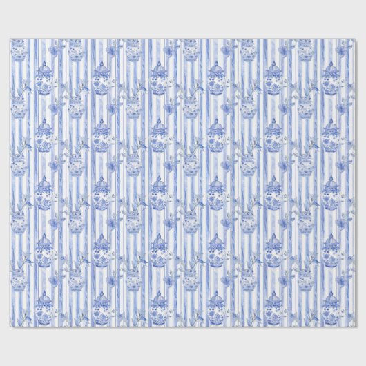 Papier Cadeau Grandmillentenaire Blue Chinoiserie Ginger Jar (Plat)