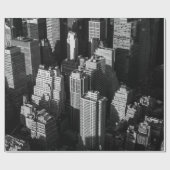 Papier Cadeau Grands immeubles et gratte-ciel ombragés (Plat)