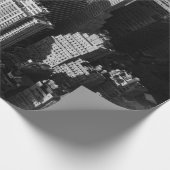 Papier Cadeau Grands immeubles et gratte-ciel ombragés (Coin)