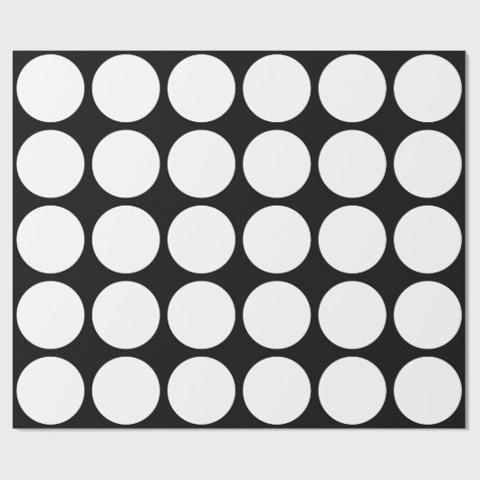 Papier Cadeau Grands points blancs (Plat)