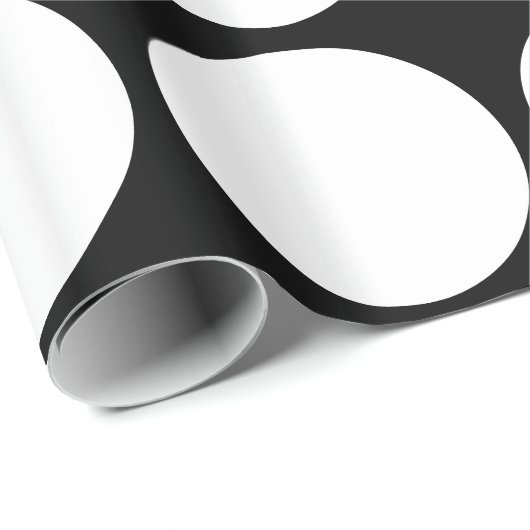 Papier Cadeau Grands points blancs (Coin rond)