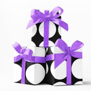 Papier Cadeau Grands points blancs