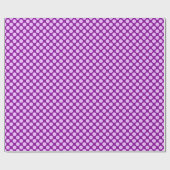 Papier Cadeau Grands points rétro - orchidée et violette (Plat)