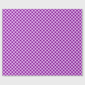 Papier Cadeau Grands points rétro - violet et orchidée (Plat)