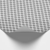 Papier Cadeau Grands rétros points - nuances de gris/de gris (Coin)
