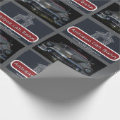 Papier Cadeau Grange de voiture ancienne  (Coin)