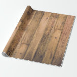 Papier Cadeau Grange en bois en bois rustique de planches de<br><div class="desc">Papier cadeau</div>