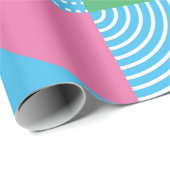 Papier Cadeau Graphic circles seamless pattern. Vintage illustra (Coin rond)